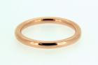 Anello fede sezione tonda mm.2.2 in oro rosa